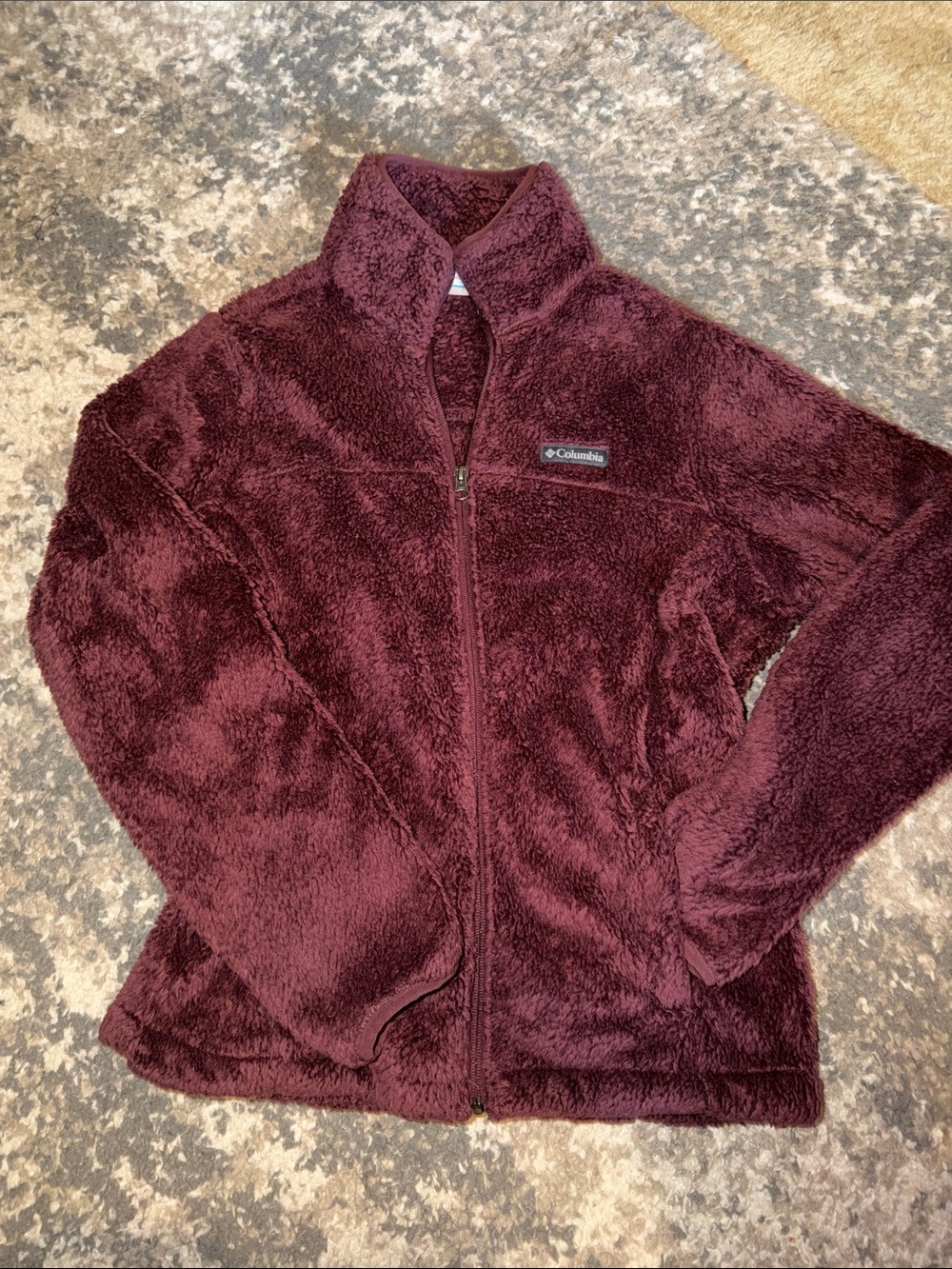 Columbia Women's Plush Full-Zip Jacket - Burgundy